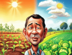 Efek perubahan kondisi  kepada pertanian serta daya tahan pangan