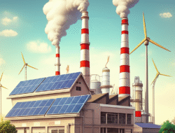 Gaya pemakaian daya terbarukan di bagian pabrik